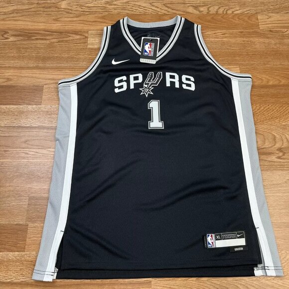 Youth Nike Wembanyama Black San Antonio Spurs Swingman Jersey XL 18/20 NEW